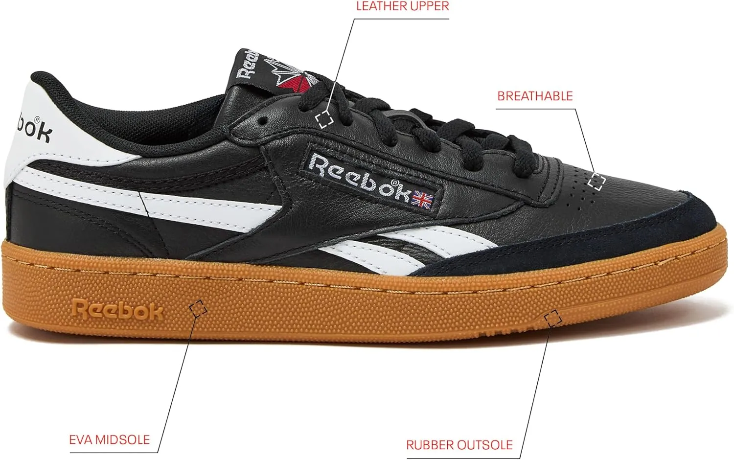 Reebok Men's Club C Revenge Vintage Sneakers Casual Tennis Shoes Size 6 to 15