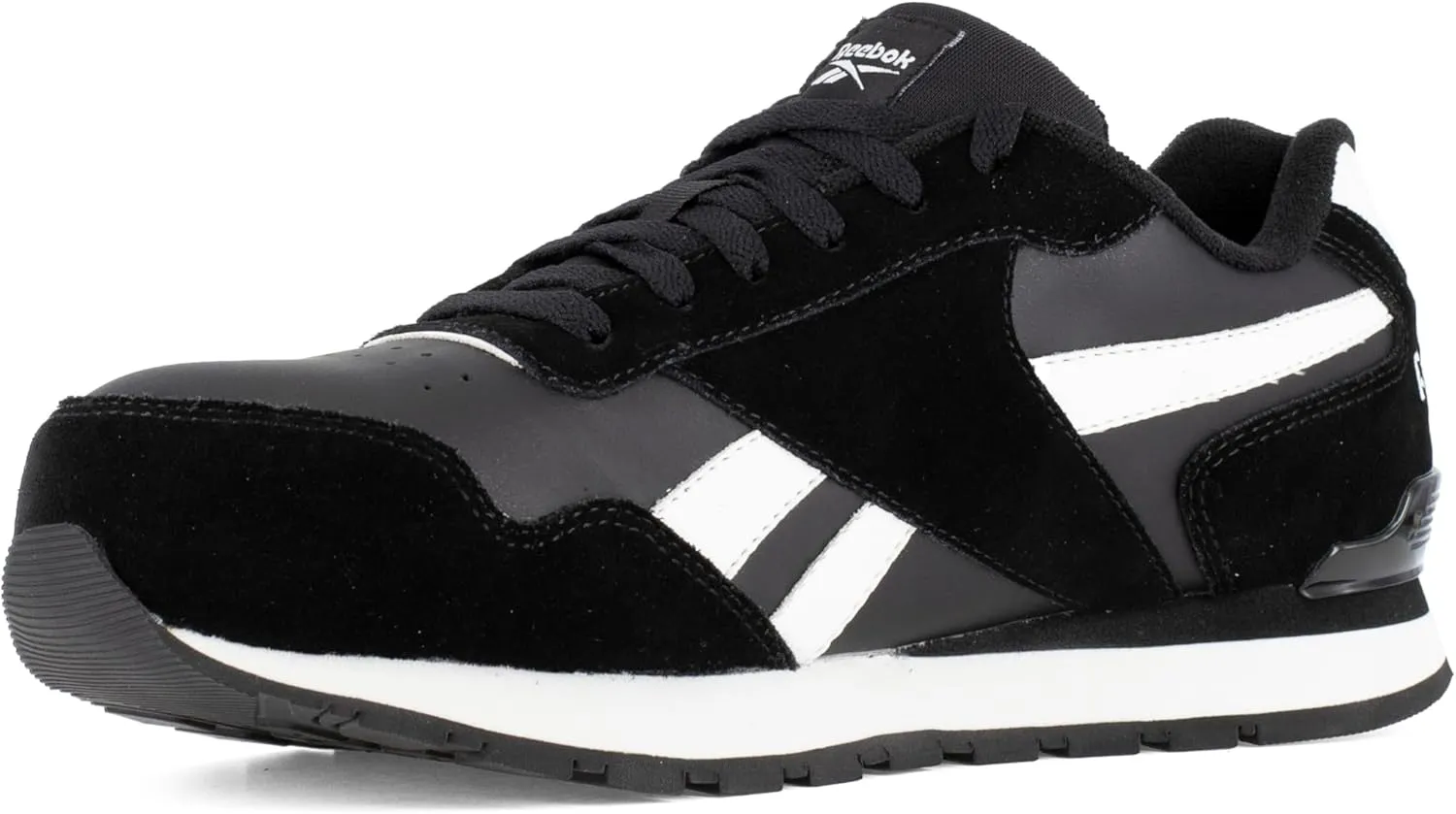 Reebok Men's Rb1982 Harman Work Construction Shoe Black and White Safety