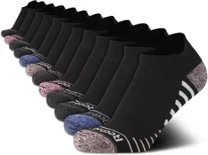 Reebok Womens Low Cut Socks - 12 Pack Athletic Performance Moisture Wicking Low Cut Tab Ankle Socks for Women (Sizes: 4-10)