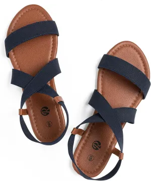Rekayla Flat Elastic Sandals for Women