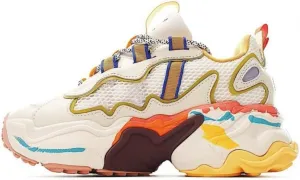 Retro Cute Shoes Women & Girls - Low-Top Chunky Platform Sneakers with Dopamine Colors, Vintage Cushioned Design for Jogging, Beach Travel & City Outings, Y2K Kawaii Streetwear, Comfy Everyday