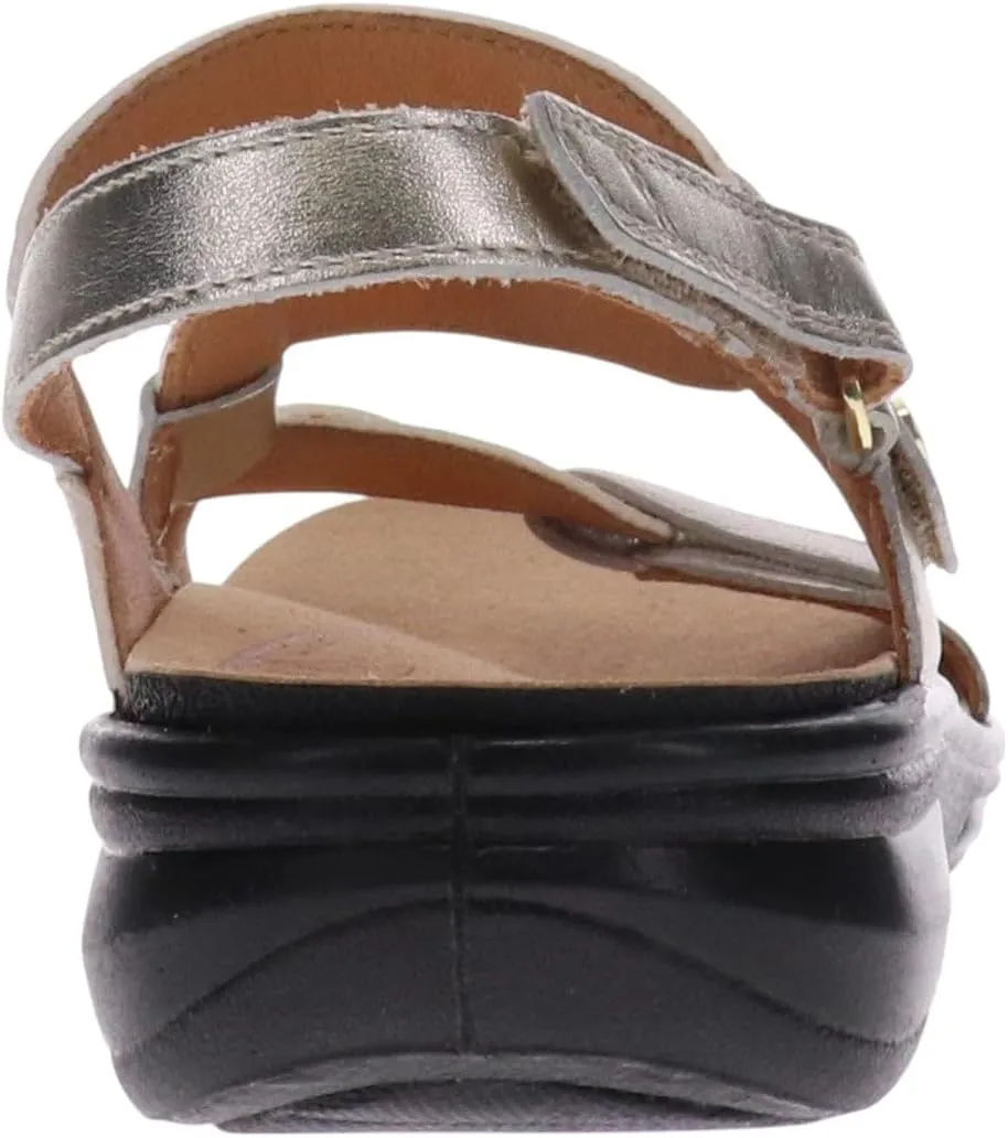 Revere Emerald 3 Women’s Sandals - Premium Soft Leather, Adjustable Straps & Contoured Footbed - Orthotic Arch Support for Stylish Comfort & All-Day Wear