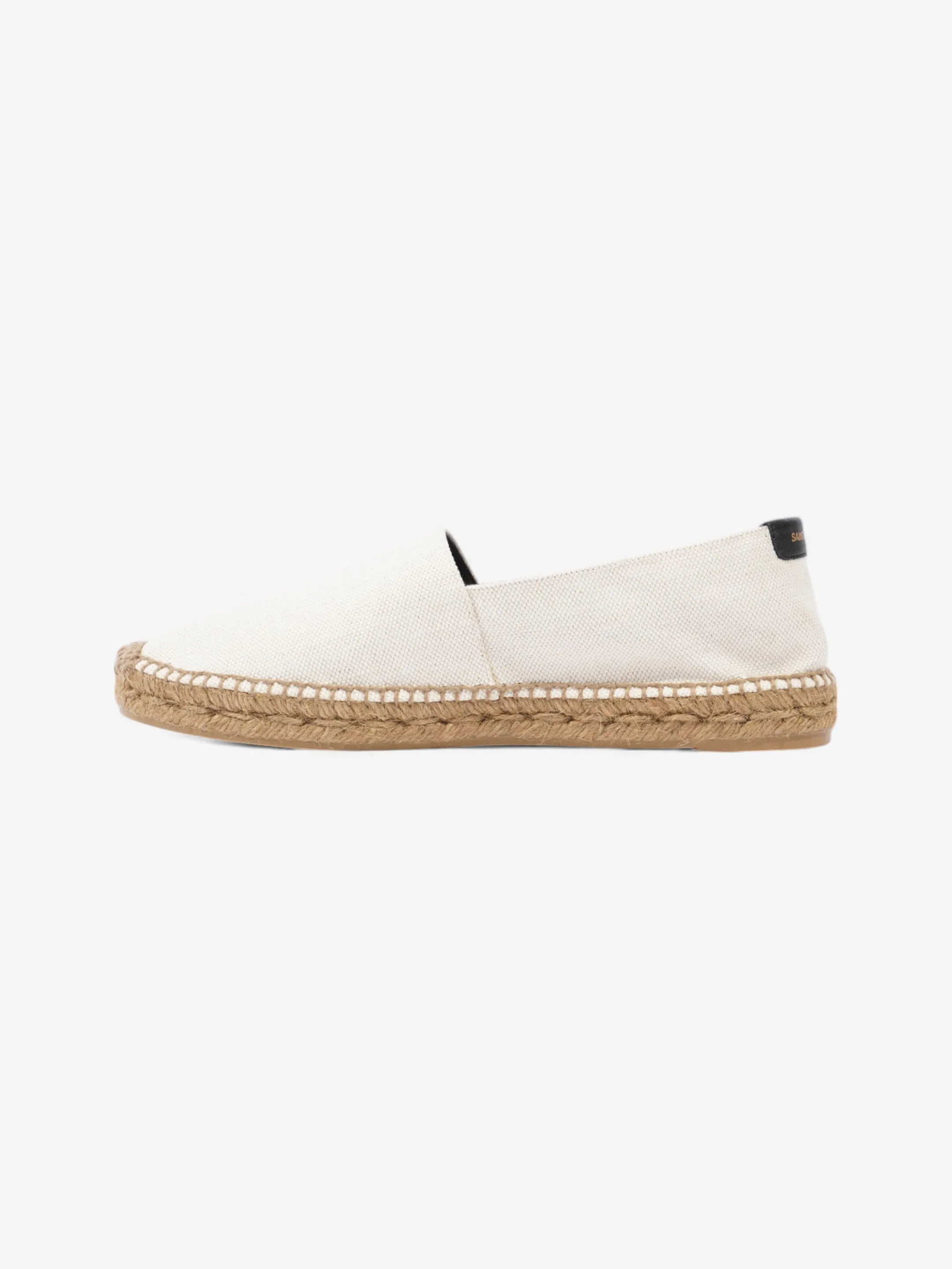 Saint Laurent Canvas Espadrilles White  / Black Canvas EU 40 UK 7