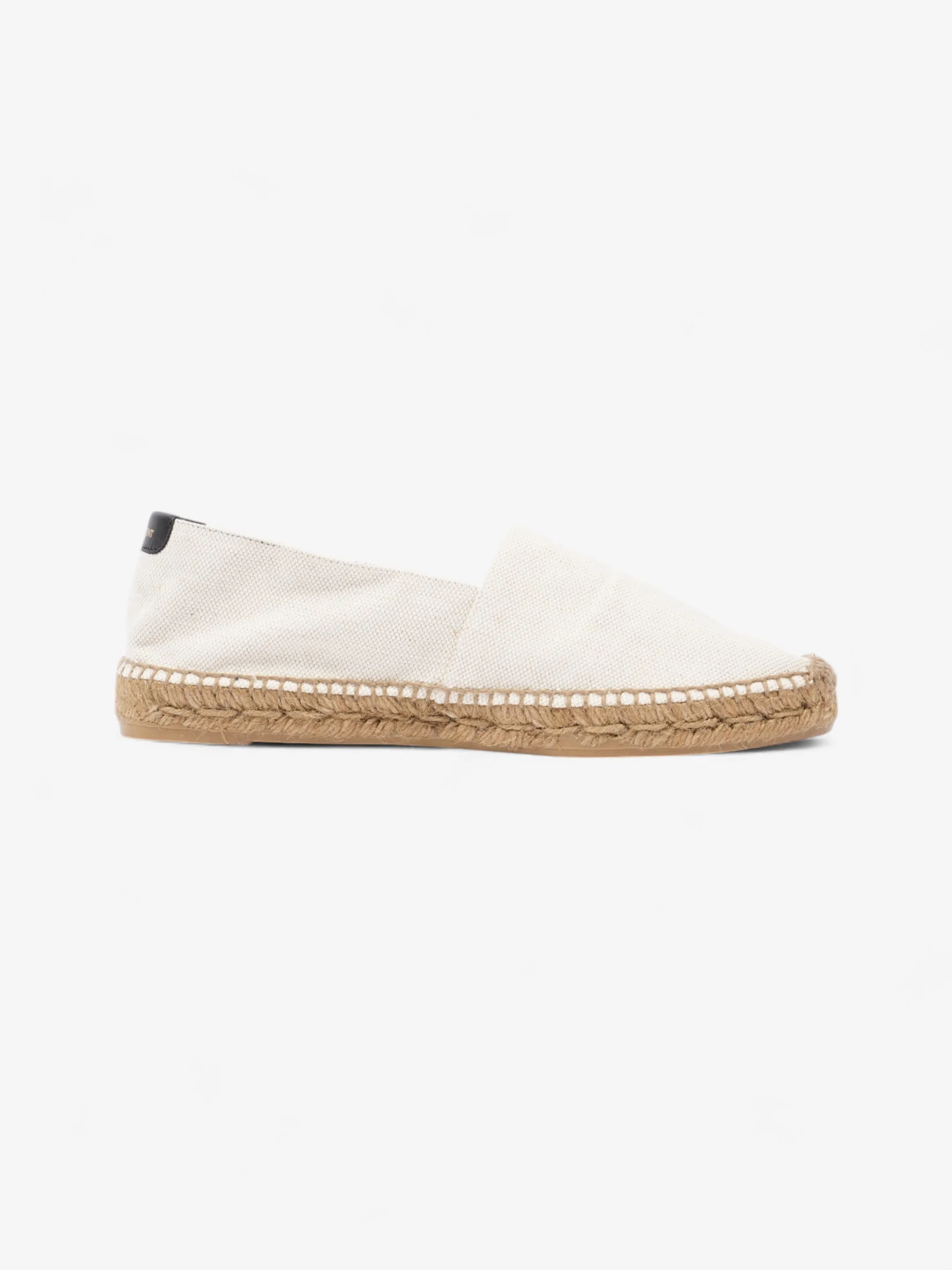 Saint Laurent Canvas Espadrilles White  / Black Canvas EU 40 UK 7