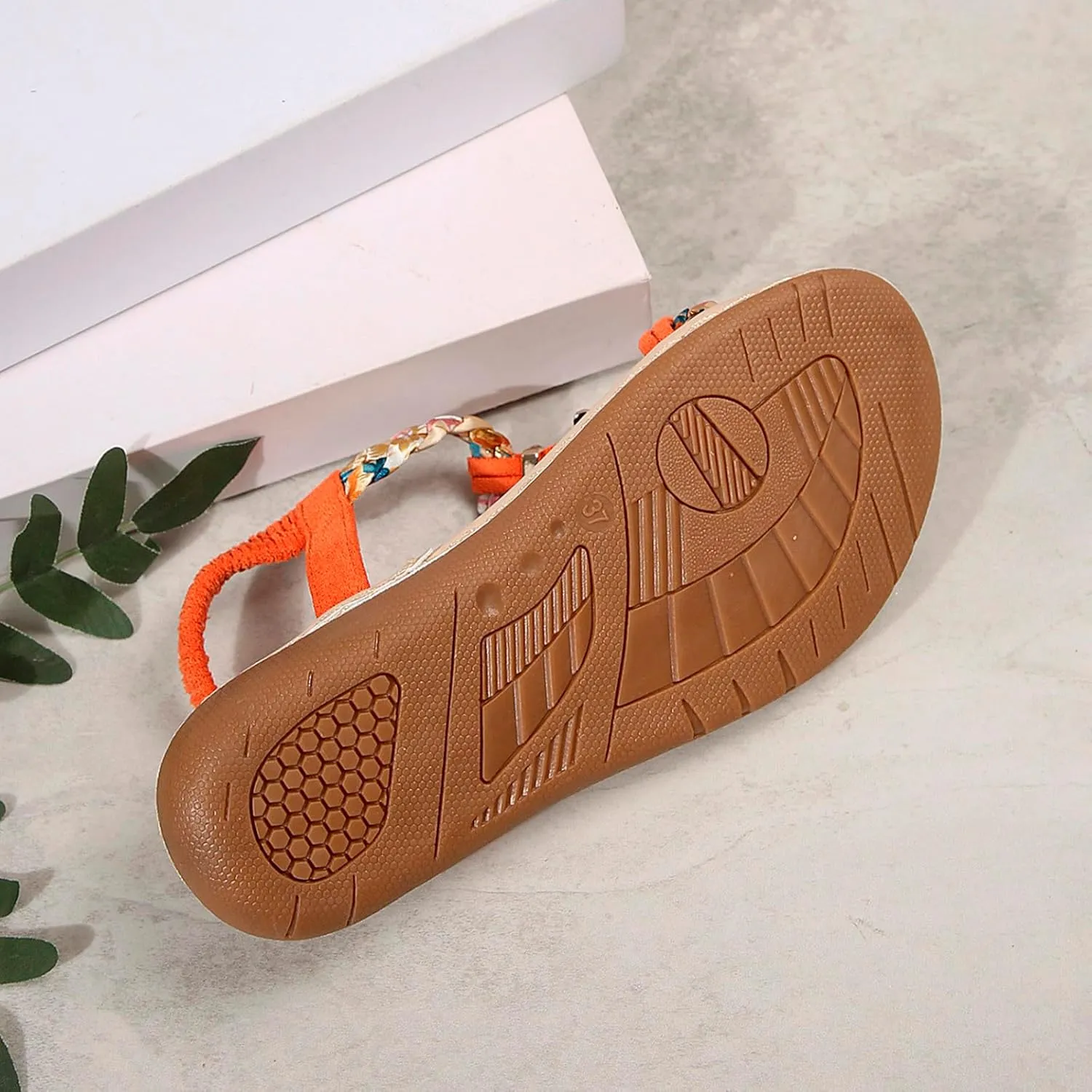 Sandals For Women 2025 Boho Beach Womens Hiking Shoes Elastic Ankle Strap Elegant Thong SandalsOpen Toe Wedges