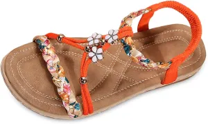 Sandals For Women 2025 Boho Beach Womens Hiking Shoes Elastic Ankle Strap Elegant Thong SandalsOpen Toe Wedges