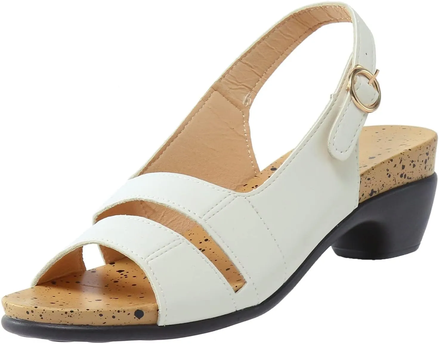 Sandals for Women 2025 Dressy Wedge Open Toe Slingback Platform Chunky Heels Sandal Orthopedic Sandals Dressy Low Heel Sandal with Ankle Strap Dressy Elegant Work Fashion Shoes Going Out Lightweight
