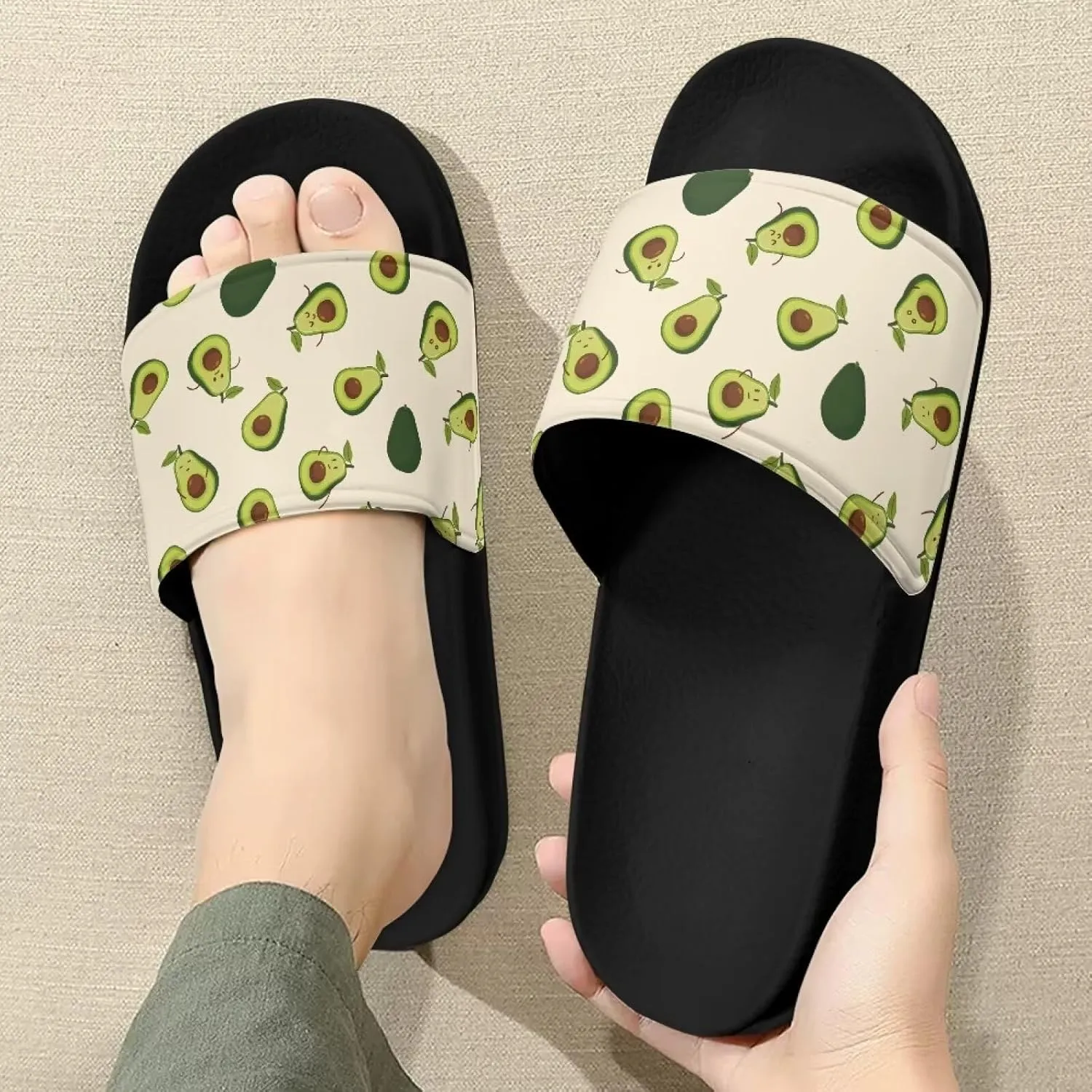 Sandals Slides for Women Stylish Summer Slippers Casual Beach Slides Non Slip Bathroom Slide Shoes