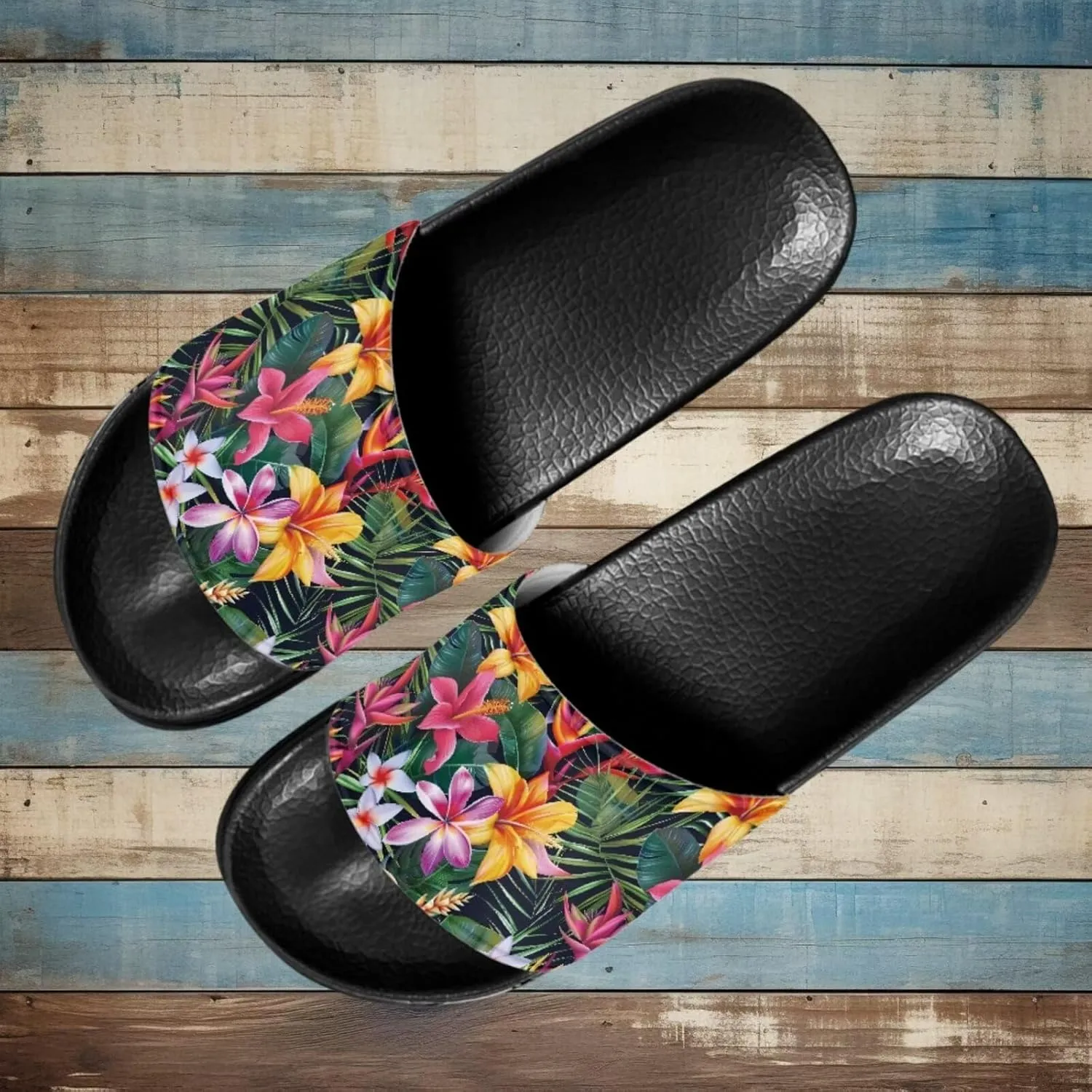 Sandals Slides for Women Stylish Summer Slippers Casual Beach Slides Non Slip Bathroom Slide Shoes