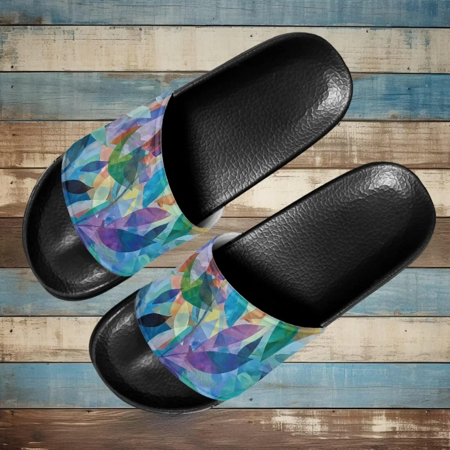 Sandals Slides for Women Stylish Summer Slippers Casual Beach Slides Non Slip Bathroom Slide Shoes