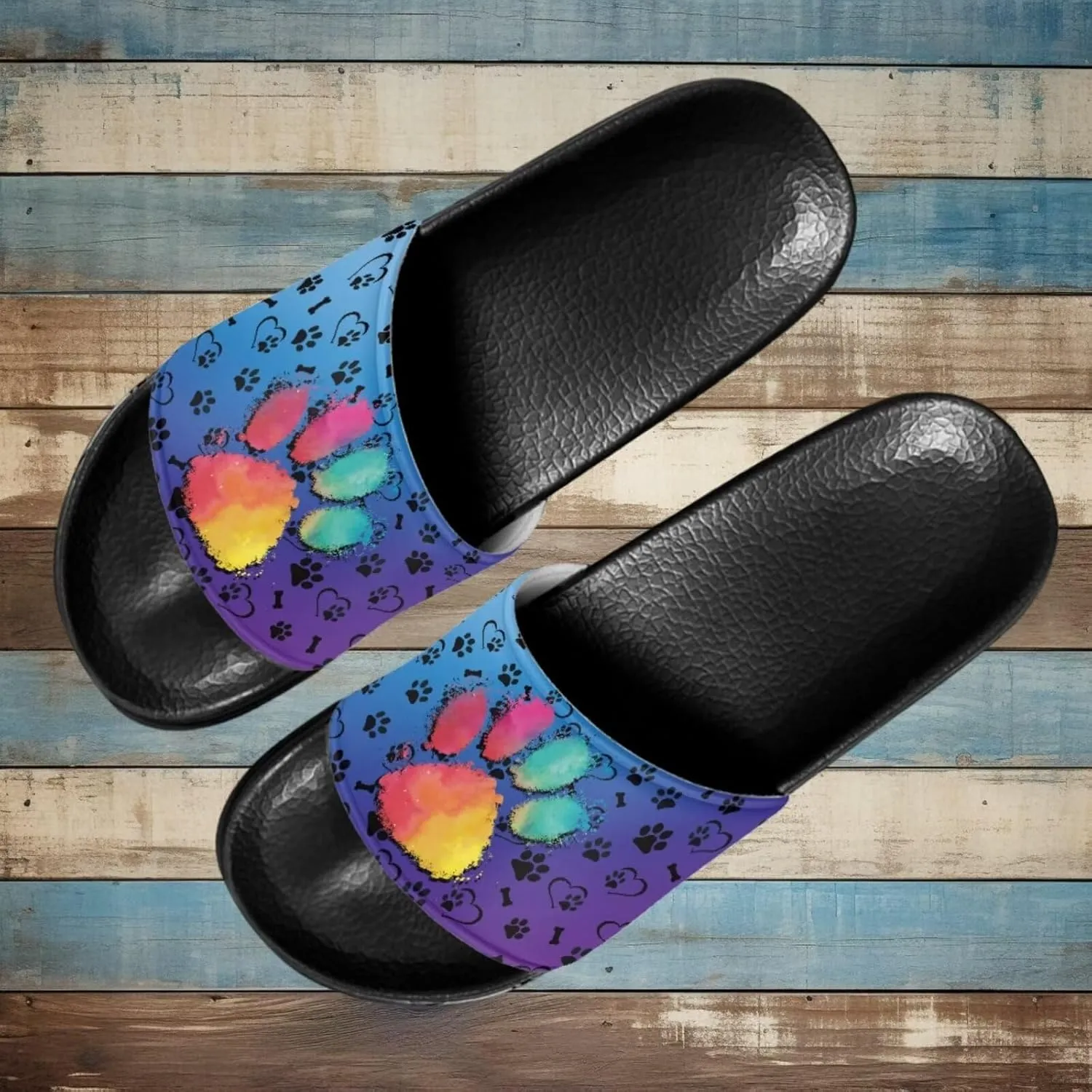 Sandals Slides for Women Stylish Summer Slippers Casual Beach Slides Non Slip Bathroom Slide Shoes