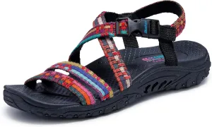 Skechers Women's Reggae Sew Me Boho Woven Strappy Slingback