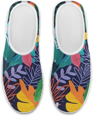 Slip On Tennis Shoes Women Casual Women's Flats Size 5.5-11.5 White