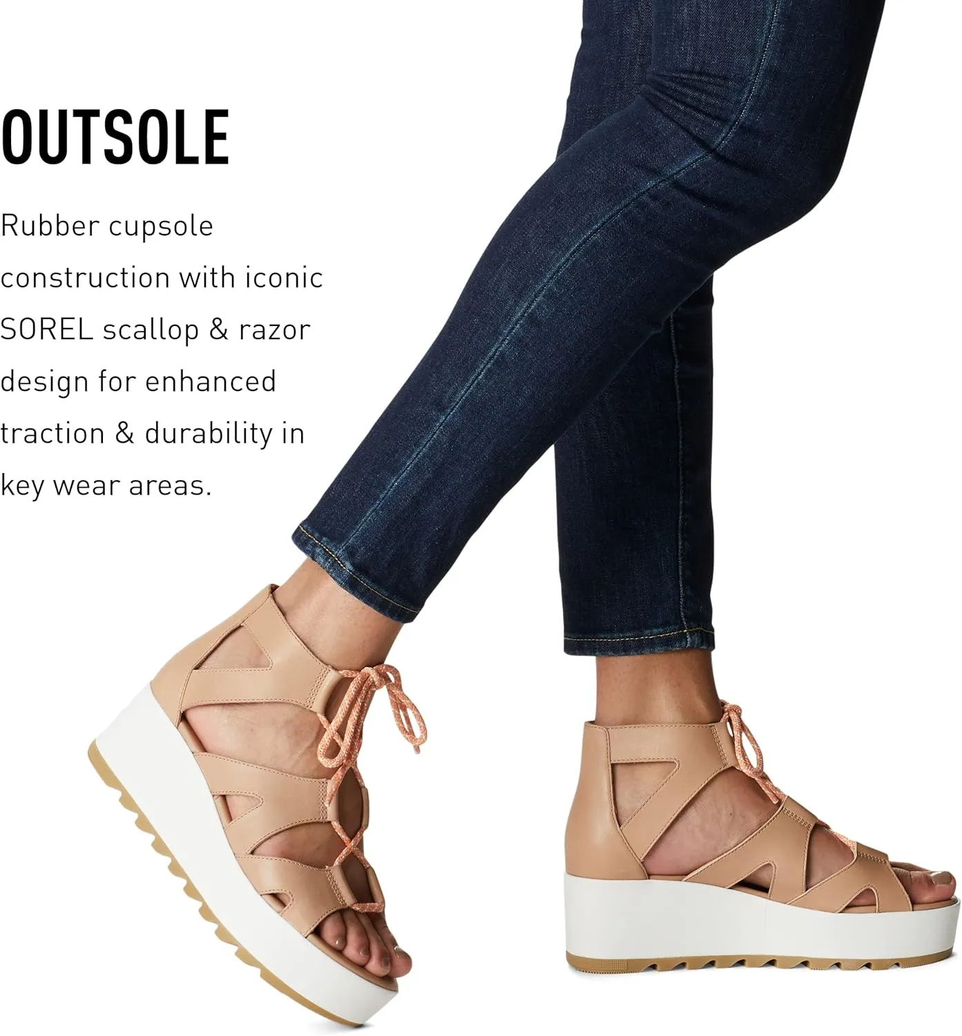 Sorel Women's Cameron Flatform Lace Sandals