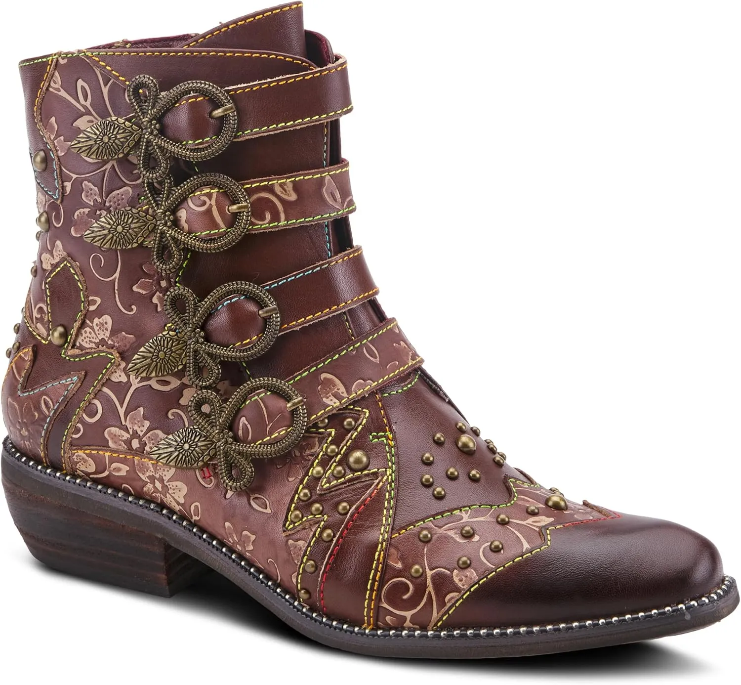 Spring Step L'Artiste Rodeha Booties for women - Women's Ankle Boots with Zipper Closure - Ladies Boots with Western Style Pointed Toe Silhouette