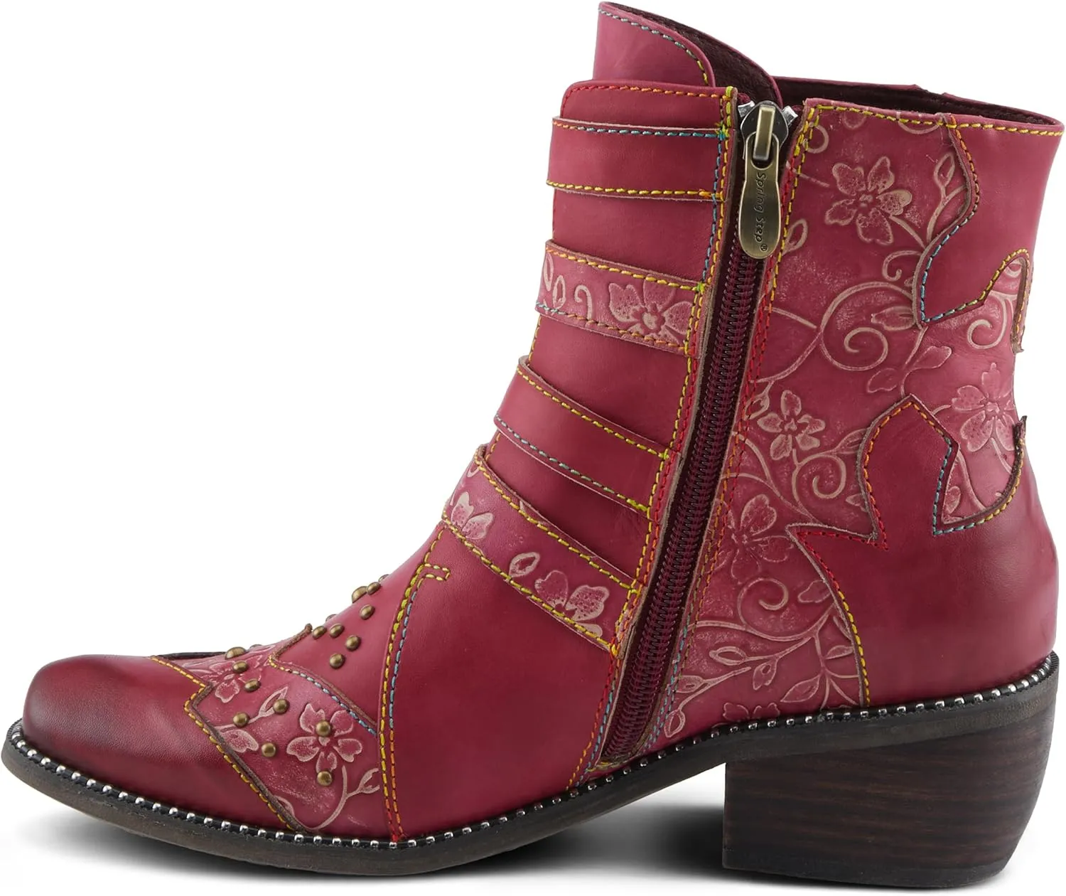 Spring Step L'Artiste Rodeha Booties for women - Women's Ankle Boots with Zipper Closure - Ladies Boots with Western Style Pointed Toe Silhouette