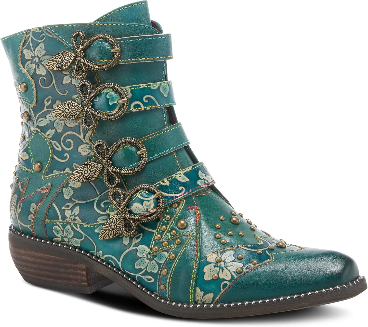 Spring Step L'Artiste Rodeha Booties for women - Women's Ankle Boots with Zipper Closure - Ladies Boots with Western Style Pointed Toe Silhouette
