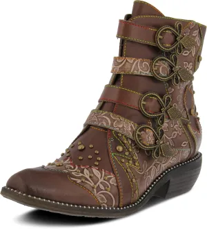Spring Step L'Artiste Rodeha Booties for women - Women's Ankle Boots with Zipper Closure - Ladies Boots with Western Style Pointed Toe Silhouette