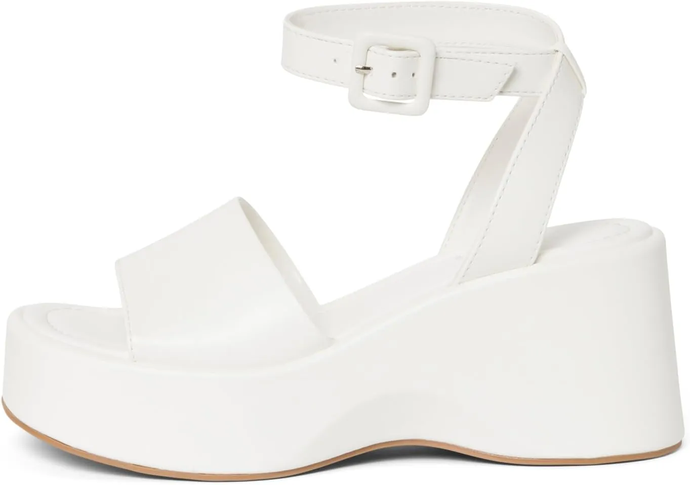 STYLISH S Womens Wedge Platform Sandals Open Toe Ankle Strap - FOCA