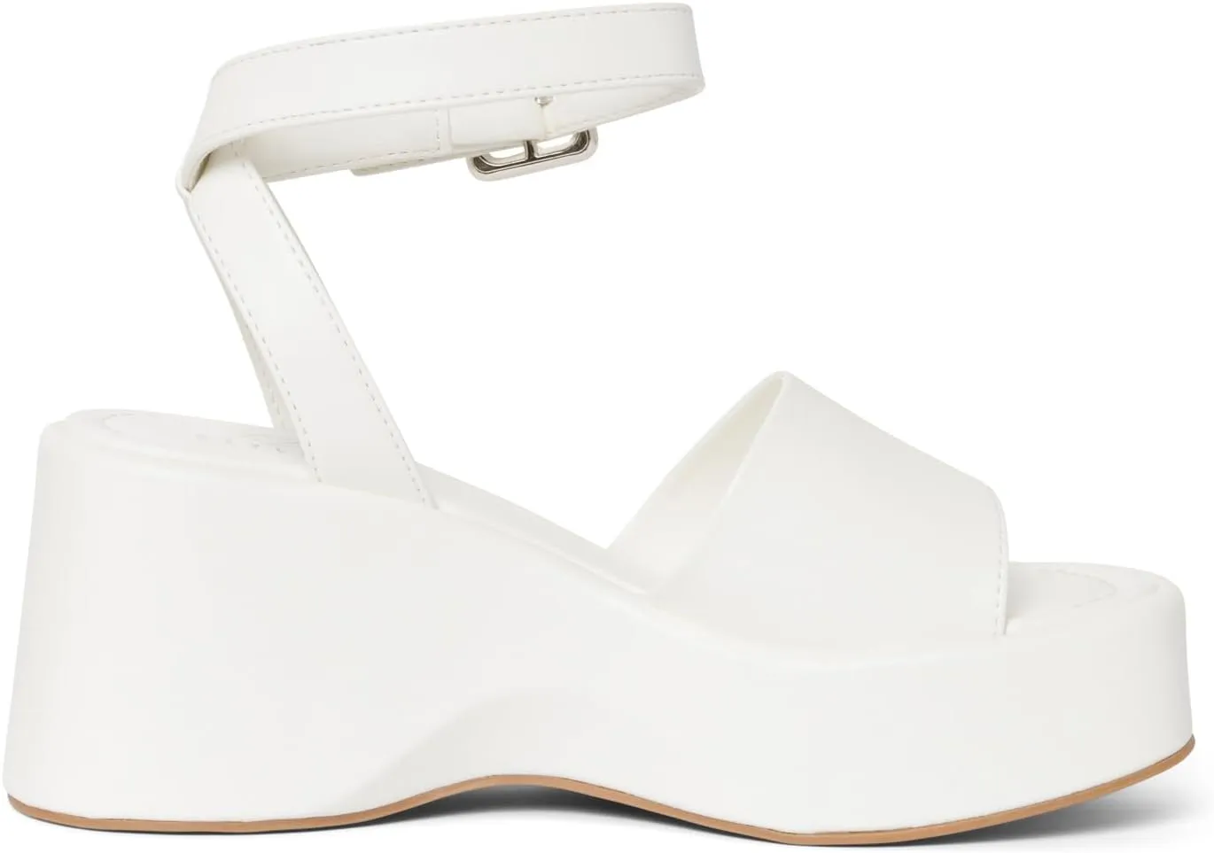 STYLISH S Womens Wedge Platform Sandals Open Toe Ankle Strap - FOCA