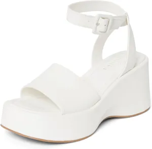 STYLISH S Womens Wedge Platform Sandals Open Toe Ankle Strap - FOCA