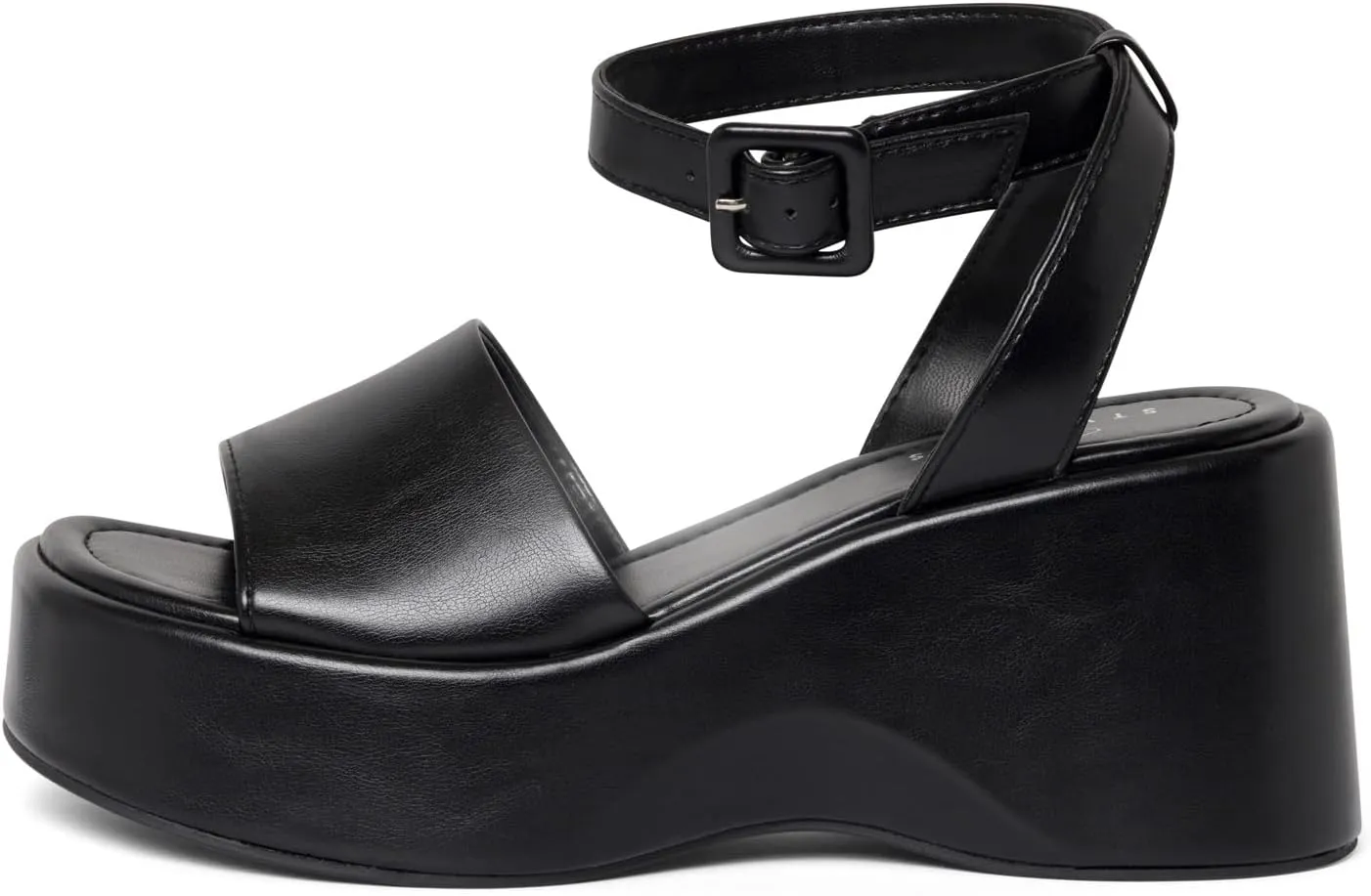 STYLISH S Womens Wedge Platform Sandals Open Toe Ankle Strap - FOCA