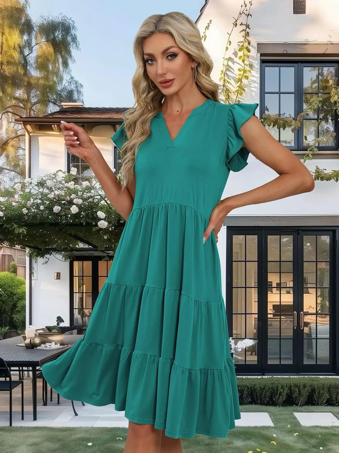 Summer Dresses for Women 2025 Elegant Classy Casual Plus Size Spring Midi Fashion Dress S-XXL