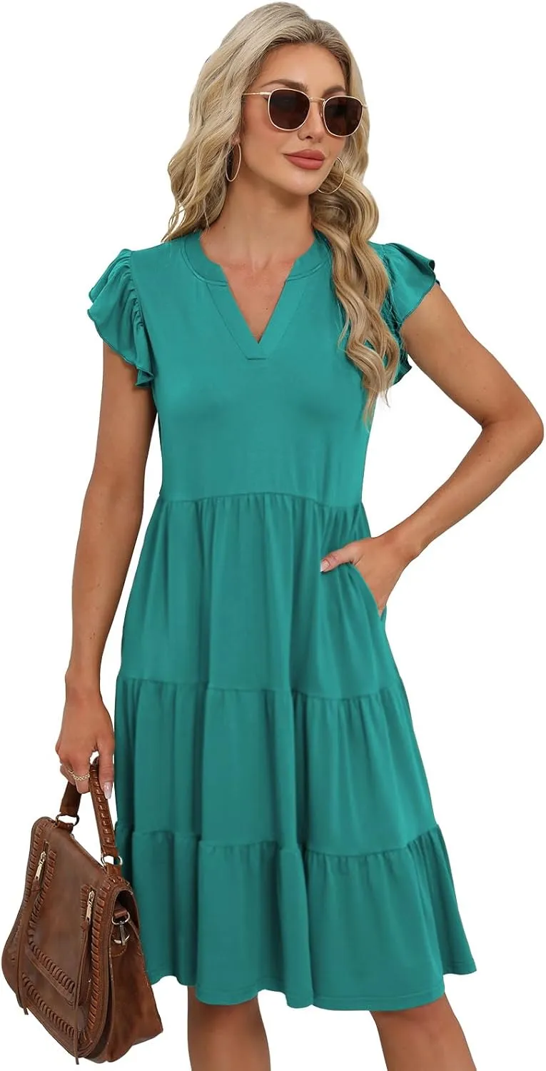 Summer Dresses for Women 2025 Elegant Classy Casual Plus Size Spring Midi Fashion Dress S-XXL