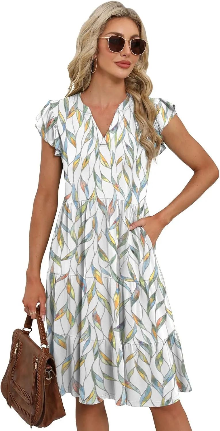 Summer Dresses for Women 2025 Elegant Classy Casual Plus Size Spring Midi Fashion Dress S-XXL