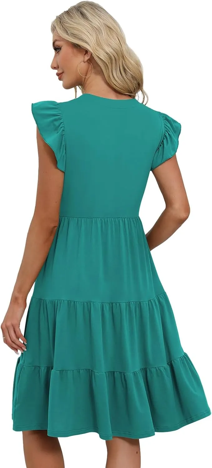 Summer Dresses for Women 2025 Elegant Classy Casual Plus Size Spring Midi Fashion Dress S-XXL