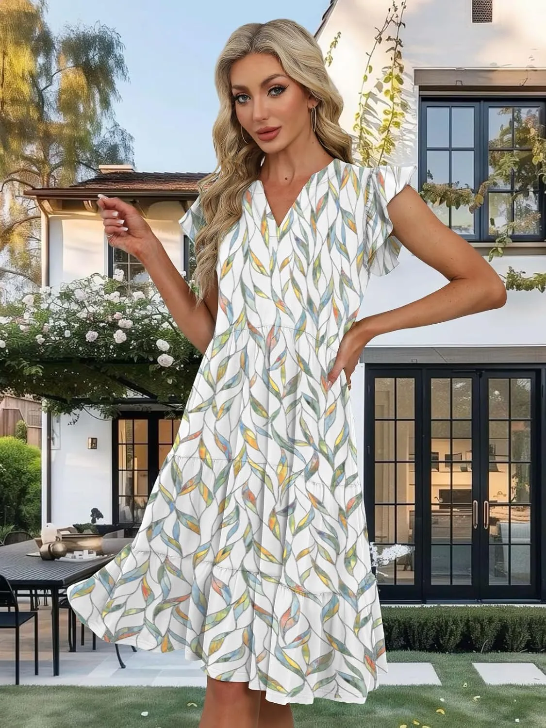 Summer Dresses for Women 2025 Elegant Classy Casual Plus Size Spring Midi Fashion Dress S-XXL