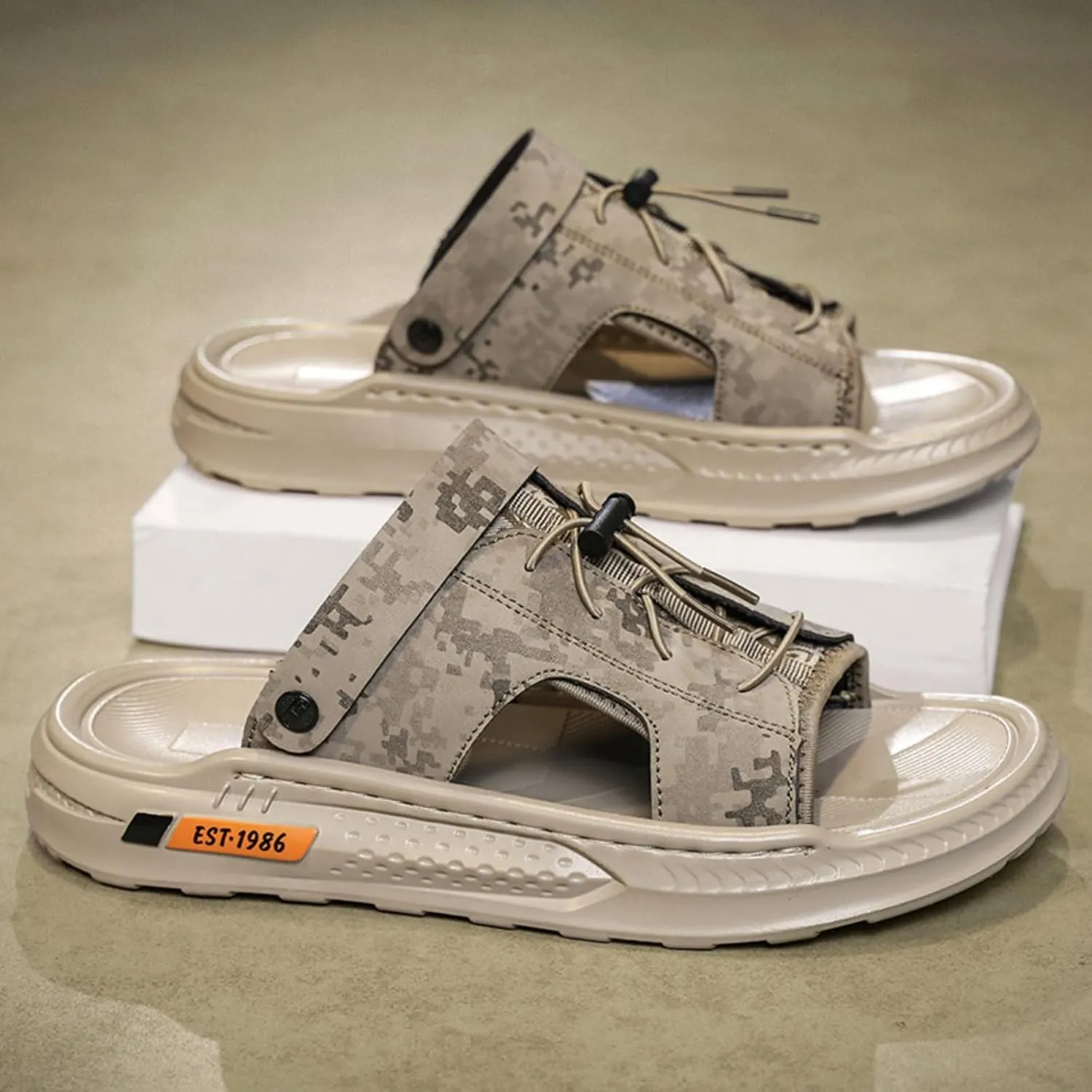 Summer Sandals for Men - Lightweight and Stylish Walking Sandals, Ideal for Indoor, Outdoor and Beach Use - Sandalias Para Hombres