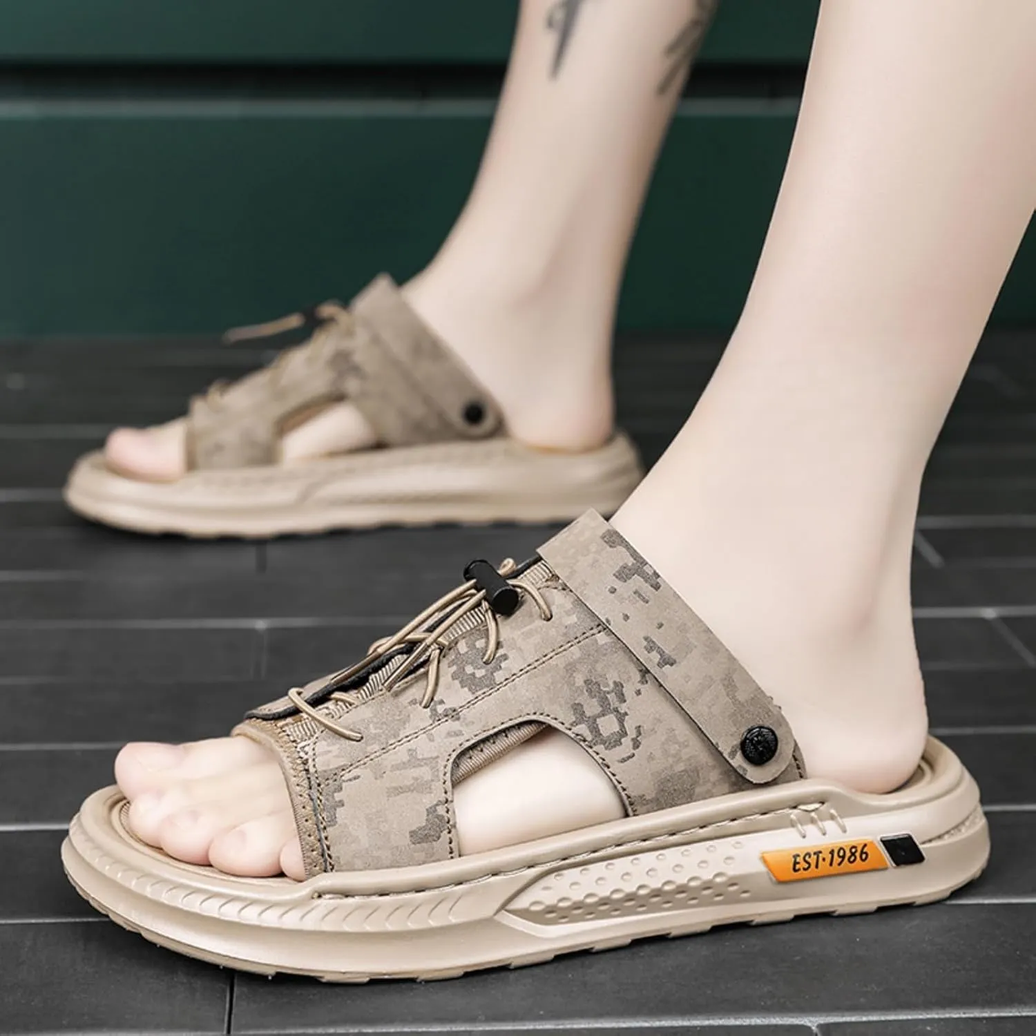 Summer Sandals for Men - Lightweight and Stylish Walking Sandals, Ideal for Indoor, Outdoor and Beach Use - Sandalias Para Hombres