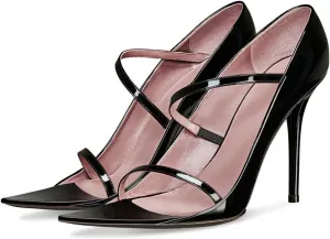 Sweet Women's Elegant Large Size Ponited Toe Sandals, Sexy Peep Toe Fashion Cover Heel High Heels for Party, Banquet And Fashion Show