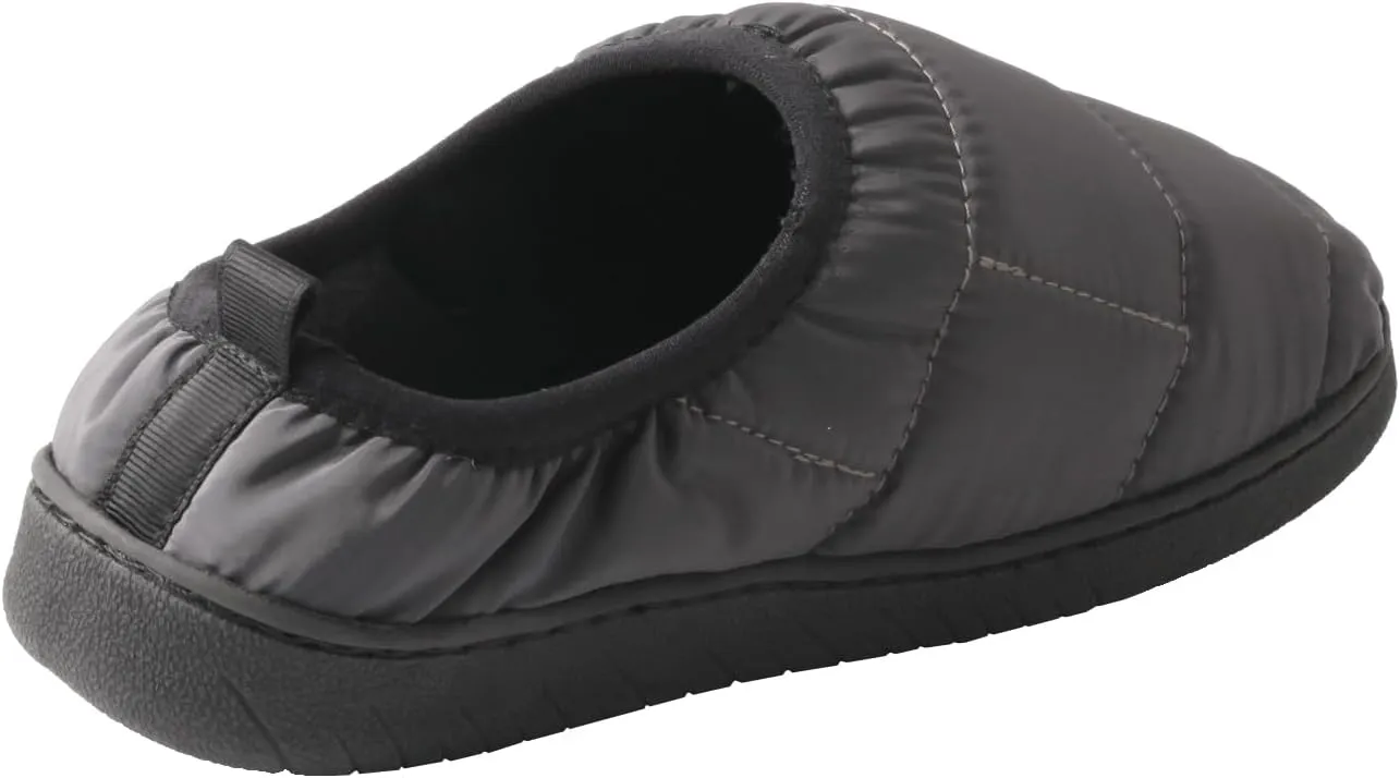 TMA EYES Winter Outdoor Slippers Memory Foam Slip On Indoor House Shoes Loafers