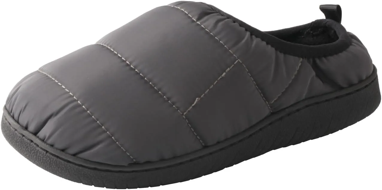 TMA EYES Winter Outdoor Slippers Memory Foam Slip On Indoor House Shoes Loafers