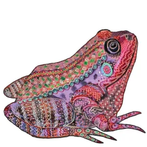 Toad 'Purple Boho' 3D Wood Jigsaw Puzzle