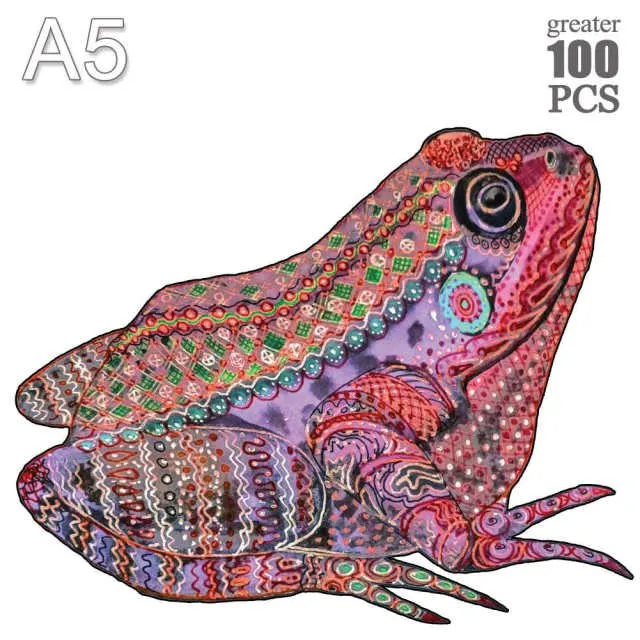 Toad 'Purple Boho' 3D Wood Jigsaw Puzzle