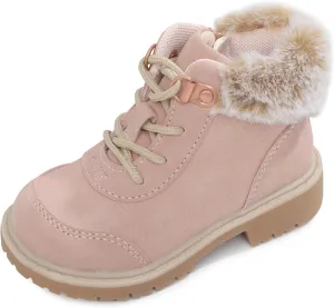 Toddler Boots for Girls - Fashionable, Durable & Lightweight Boots - Leather, Non-Slip Insoles - Stylish Footwear for Kids