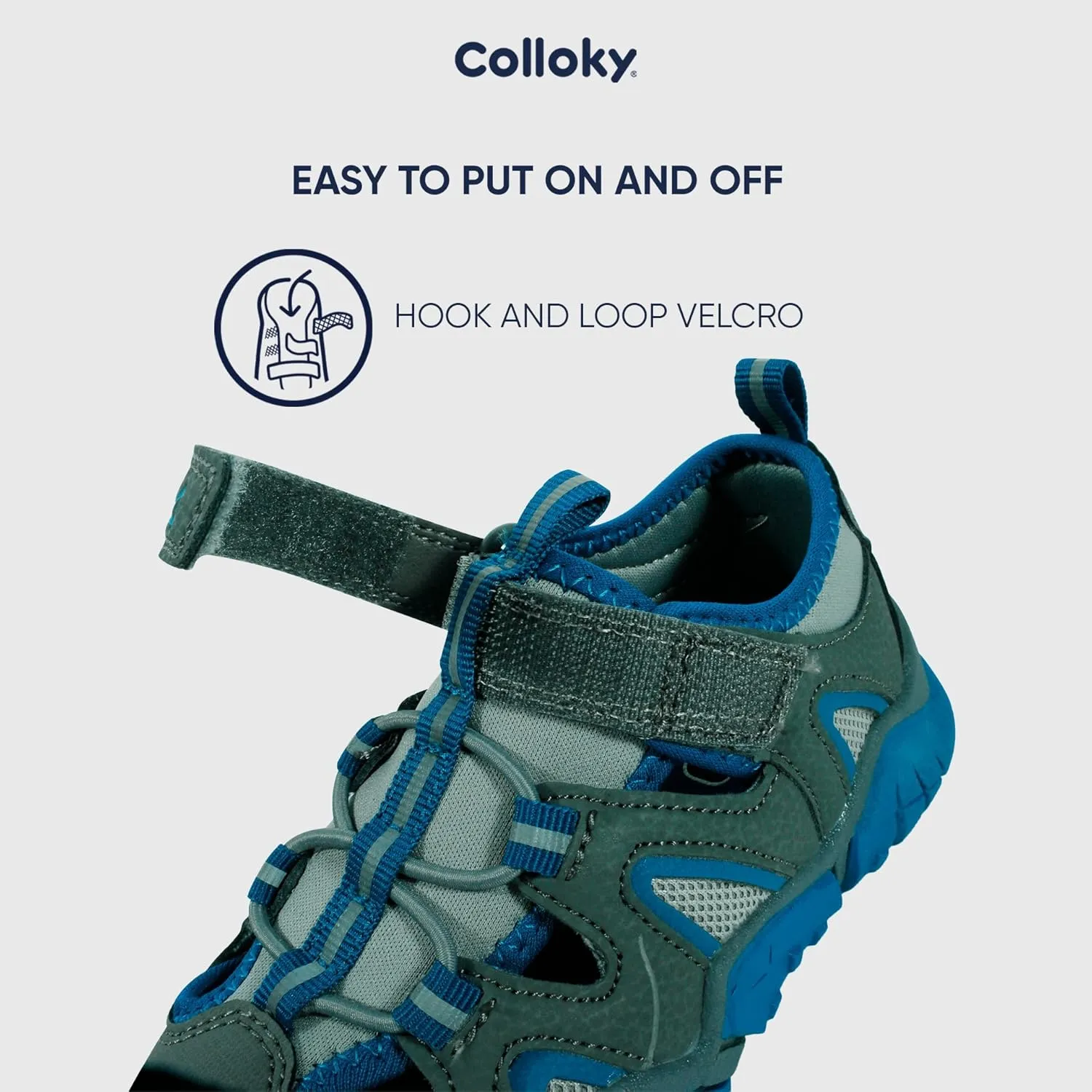 Toddler Boys Fisherman Sandals - Closed Toe, Breathable & Adjustable Velcro Fit for Outdoor Adventures - Perfect Fit & Stylish Design
