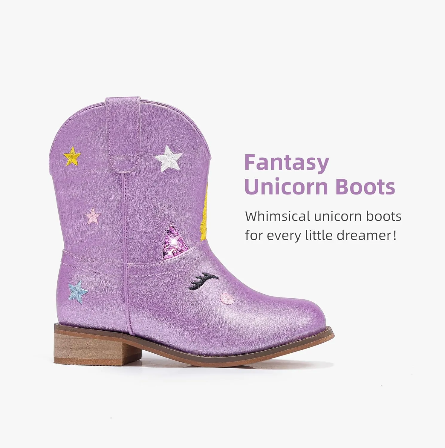 Toddler Girls Cowgirl Boots Cowboy Boots for Boys Little Kids Boot Animal Zipper Ankle Western Riding Shoes Birthday Party Wedding