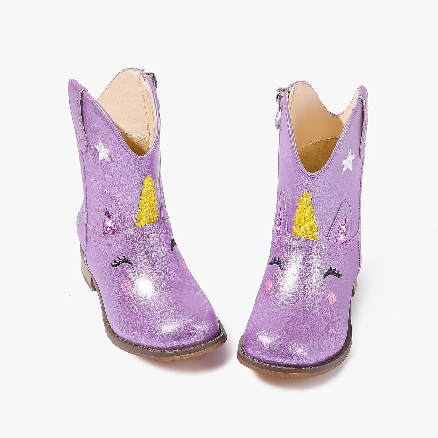Toddler Girls Cowgirl Boots Cowboy Boots for Boys Little Kids Boot Animal Zipper Ankle Western Riding Shoes Birthday Party Wedding