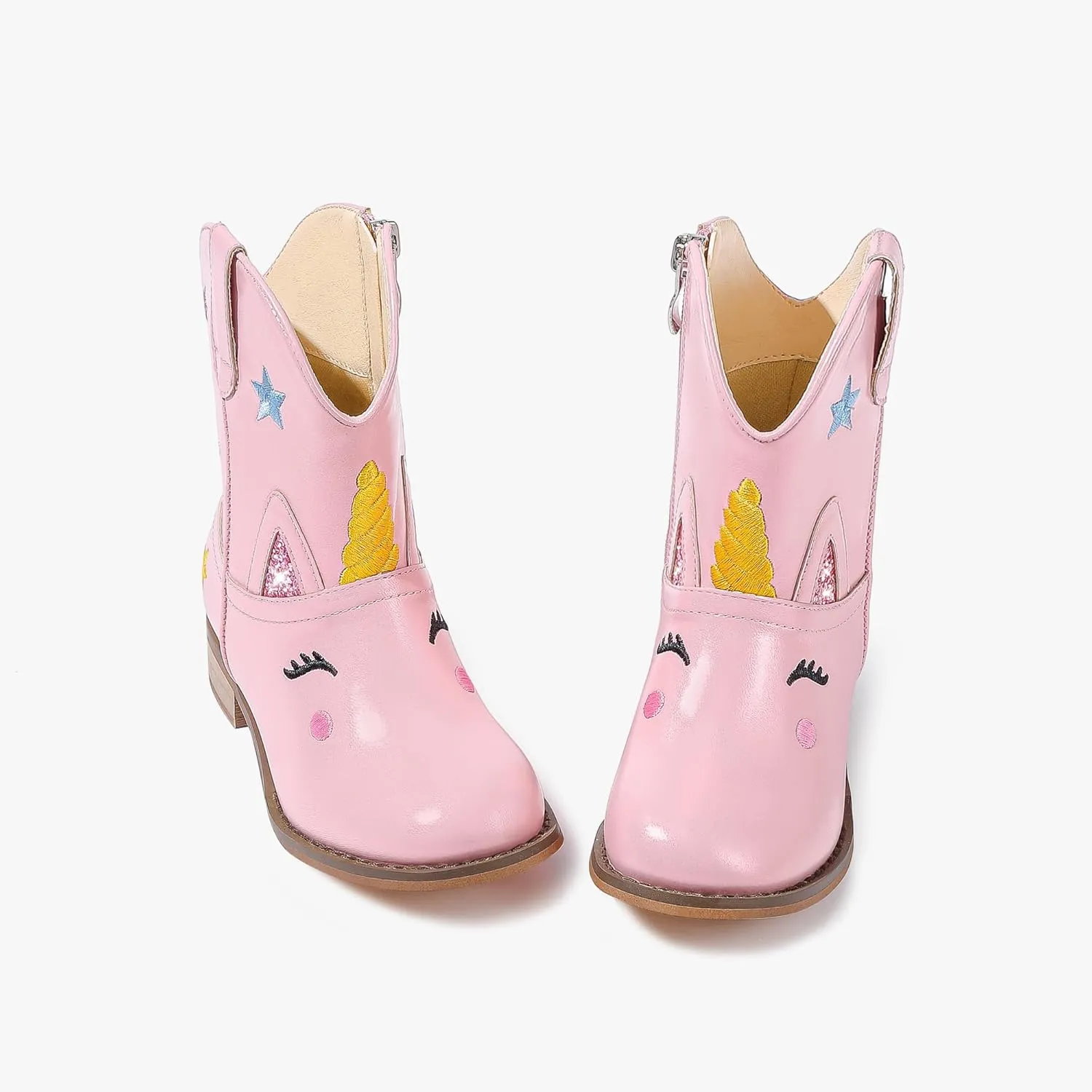 Toddler Girls Cowgirl Boots Cowboy Boots for Boys Little Kids Boot Animal Zipper Ankle Western Riding Shoes Birthday Party Wedding