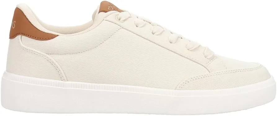 TOMS Mens Trvl Lite Rio Twill Lace Up Sneakers Shoes Casual - White