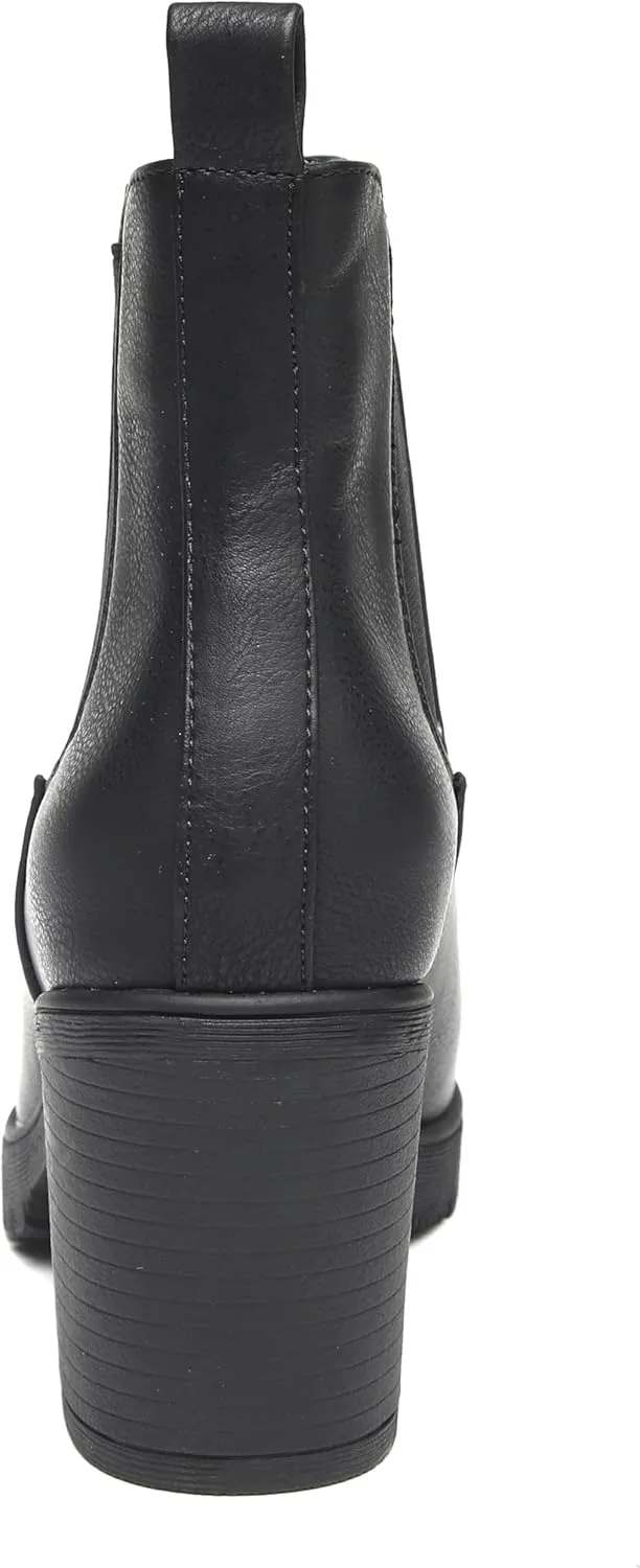 TYNDALL Women's Low Heel Platform Chunky Heel Ankle Boots Booties for Women