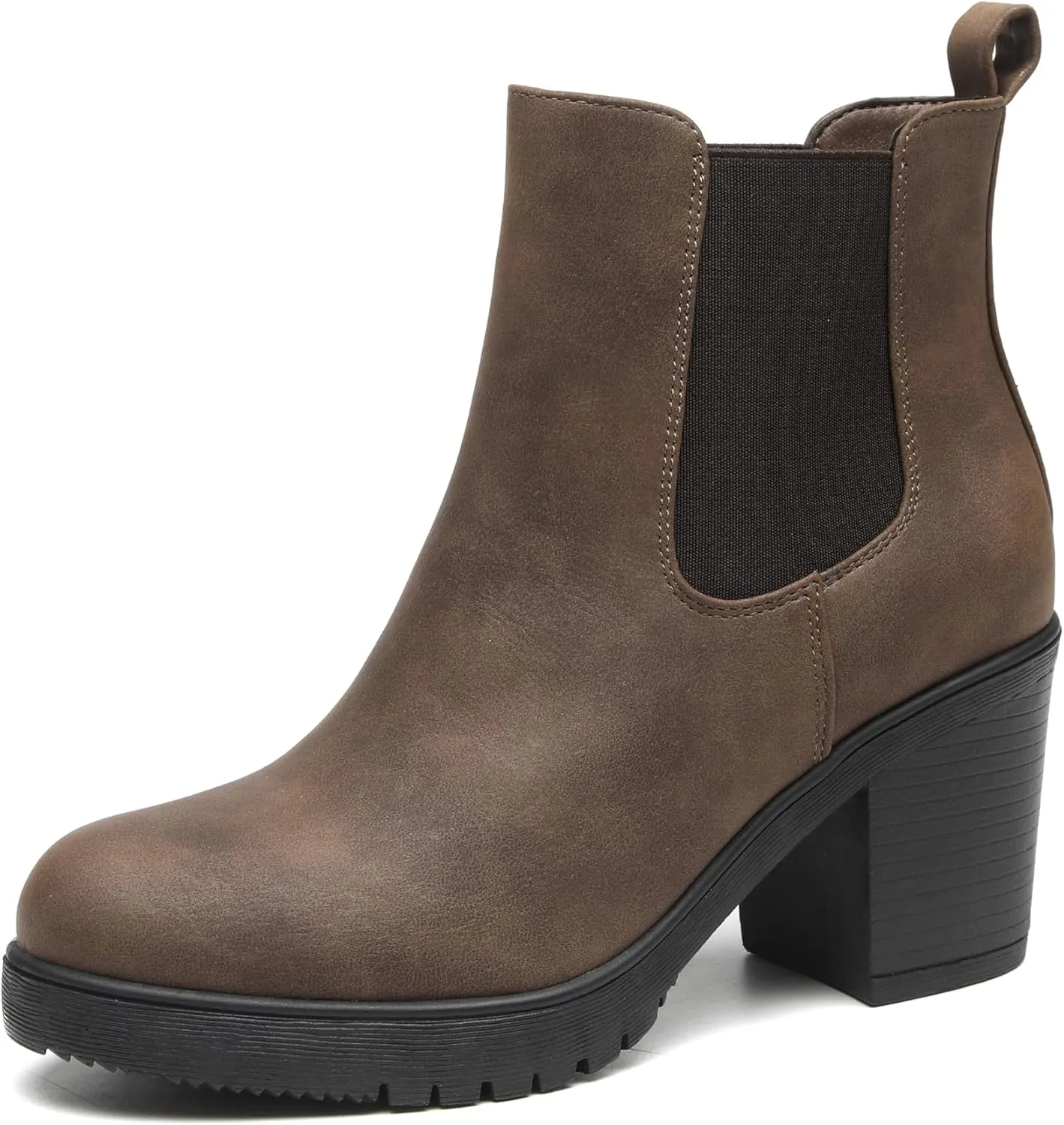 TYNDALL Women's Low Heel Platform Chunky Heel Ankle Boots Booties for Women