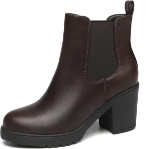 TYNDALL Women's Low Heel Platform Chunky Heel Ankle Boots Booties for Women