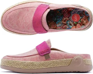 UIN Women's Lightweight Slip-on Casual Breathable Round Toe Barefoot Mules for Women