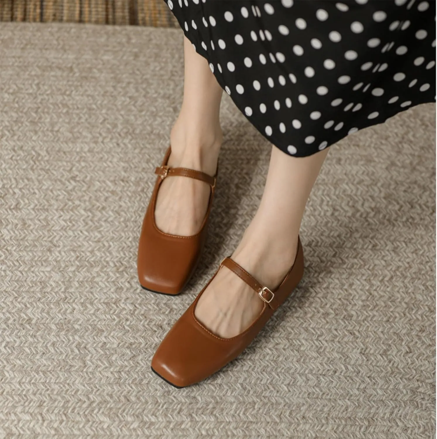 UOQAPRE Mary Jane Shoes for Women Gothic Shoes Womens Chunky Heel Oxford Dress Shoes School Uniform Pumps Shoes for Girl