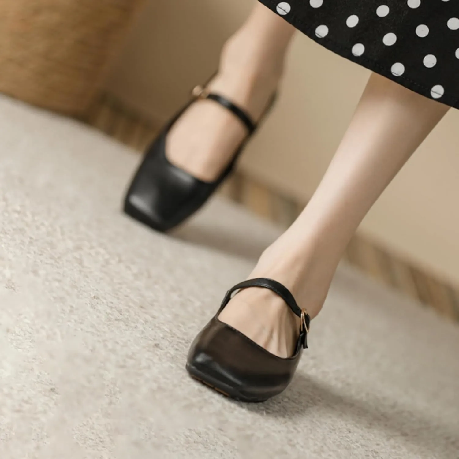 UOQAPRE Mary Jane Shoes for Women Gothic Shoes Womens Chunky Heel Oxford Dress Shoes School Uniform Pumps Shoes for Girl